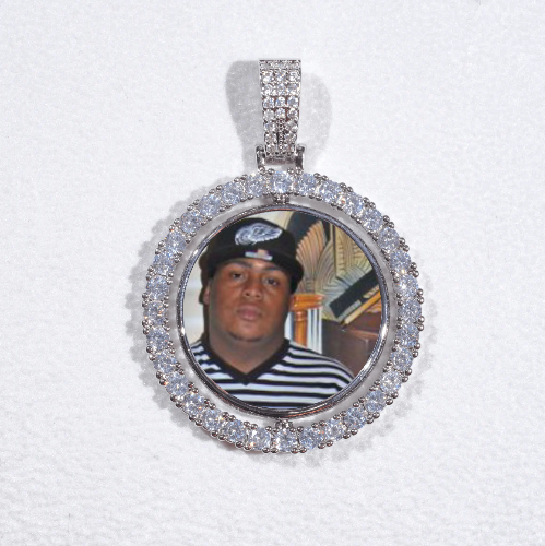 3D Spinning 2-Faced Custom Picture Pendant