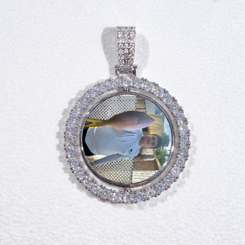 3D Spinning 2-Faced Custom Picture Pendant