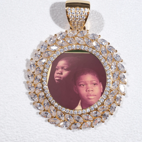 Large 3D Wheat Ear Custom Picture Pendant
