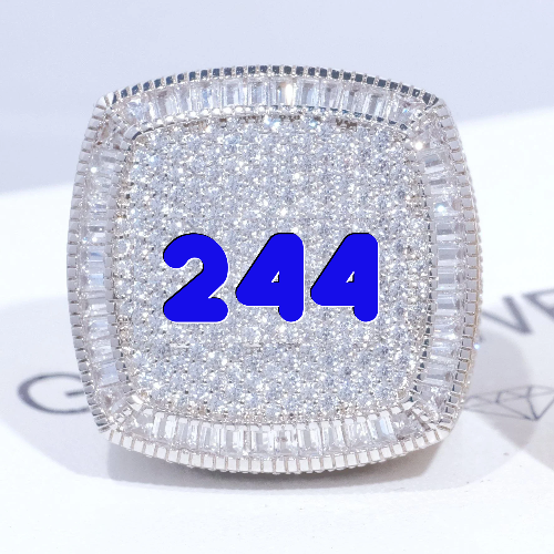 CUSTOM LETTER 3D ICED RING