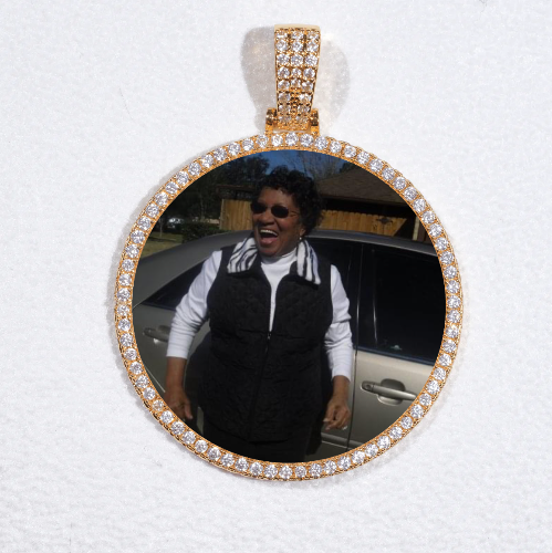 MEDIUM 3D CIRCLE CUSTOM PICTURE PENDANT