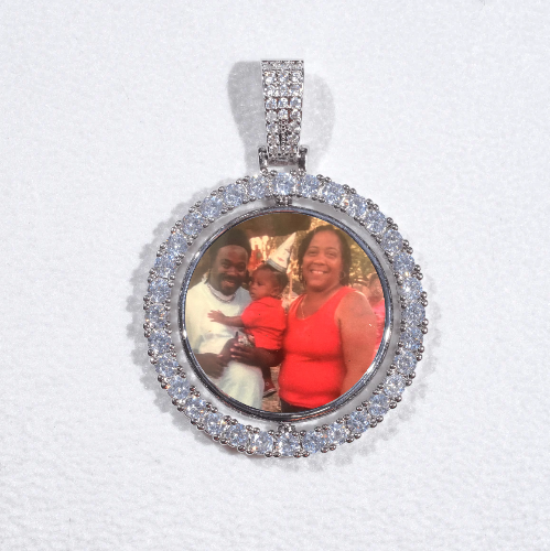 3D Spinning 2-Faced Custom Picture Pendant