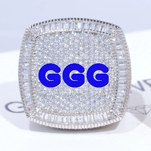CUSTOM LETTER 3D ICED RING
