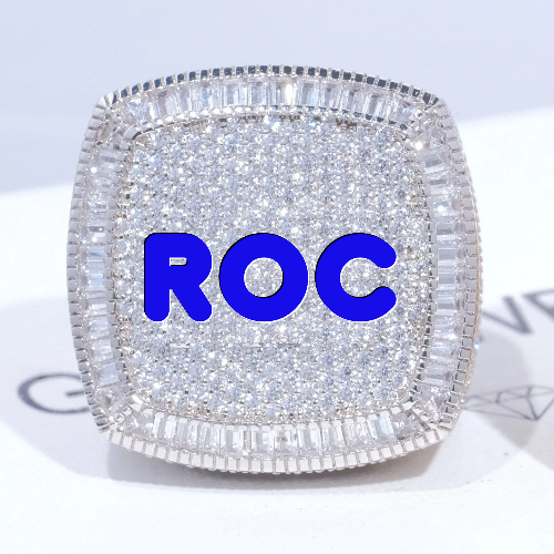 CUSTOM LETTER 3D ICED RING