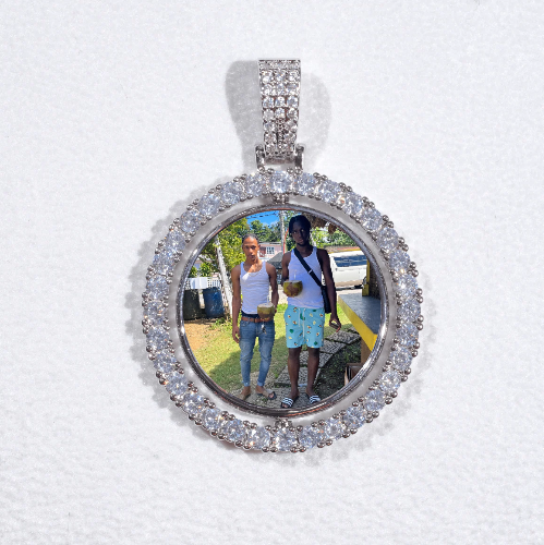 3D Spinning 2-Faced Custom Picture Pendant
