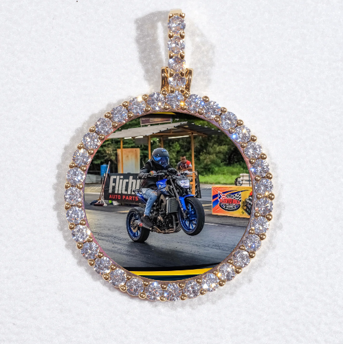 3D CIRCLE CUSTOM PICTURE PENDANT SMALL SIZE