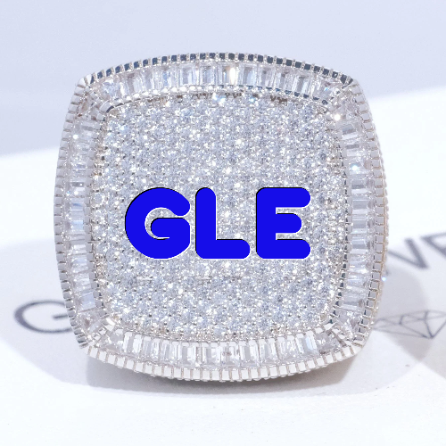 CUSTOM LETTER 3D ICED RING