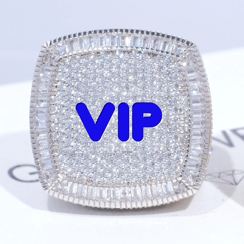 CUSTOM LETTER 3D ICED RING