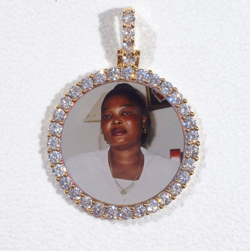 3D CIRCLE CUSTOM PICTURE PENDANT SMALL SIZE