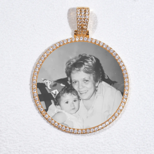 MEDIUM 3D CIRCLE CUSTOM PICTURE PENDANT