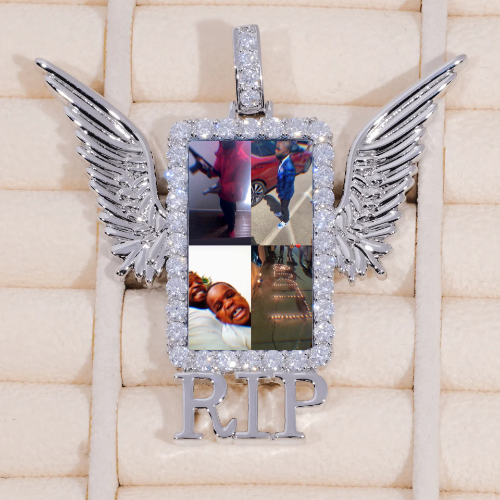 RIP WING 3D CUSTOM PICTURE PENDANT