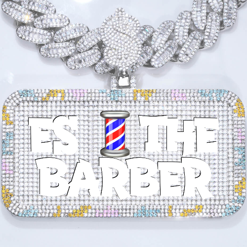CUSTOM LETTER NECKLACE 3D COLORFUL SQUARE