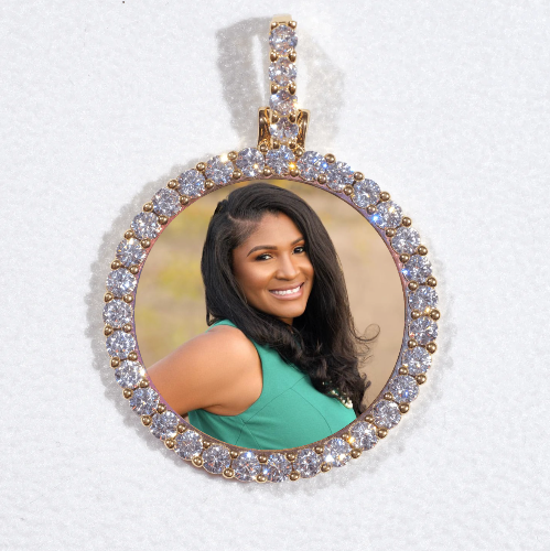 3D CIRCLE CUSTOM PICTURE PENDANT SMALL SIZE