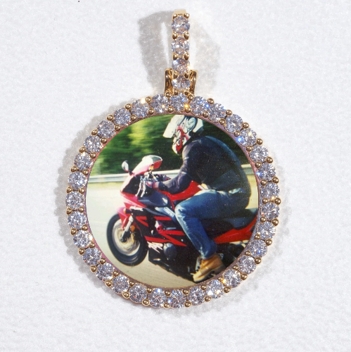 3D CIRCLE CUSTOM PICTURE PENDANT SMALL SIZE