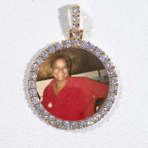 3D CIRCLE CUSTOM PICTURE PENDANT SMALL SIZE