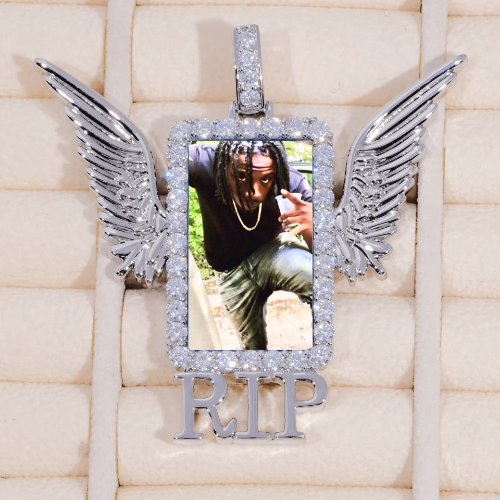 RIP WING 3D CUSTOM PICTURE PENDANT