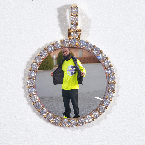 3D CIRCLE CUSTOM PICTURE PENDANT SMALL SIZE