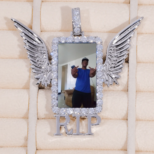 RIP WING 3D CUSTOM PICTURE PENDANT