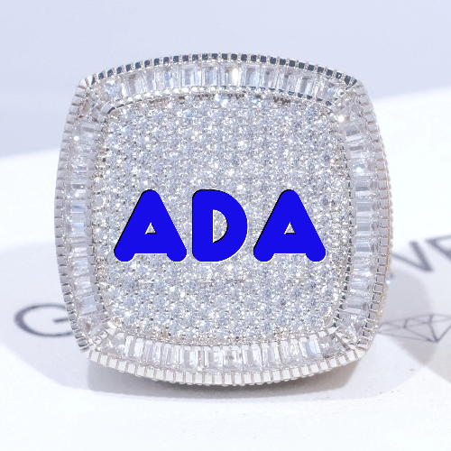 CUSTOM LETTER 3D ICED RING
