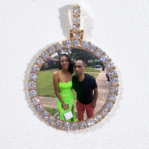 3D CIRCLE CUSTOM PICTURE PENDANT SMALL SIZE
