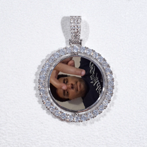 3D Spinning 2-Faced Custom Picture Pendant