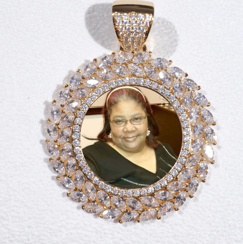 Large 3D Wheat Ear Custom Picture Pendant