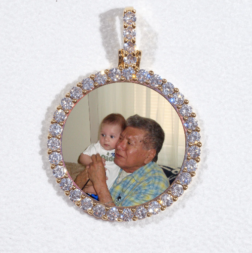3D CIRCLE CUSTOM PICTURE PENDANT SMALL SIZE