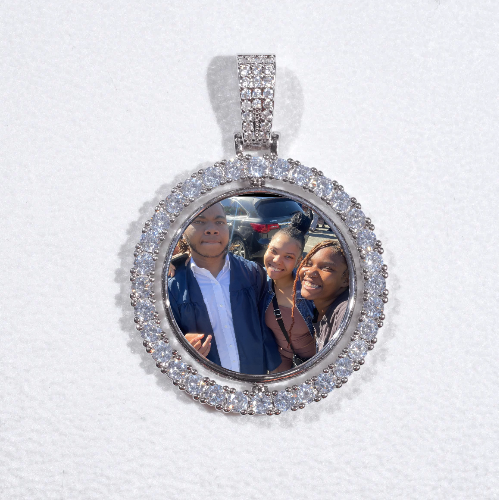 3D Spinning 2-Faced Custom Picture Pendant