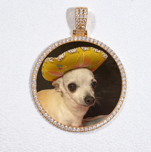 MEDIUM 3D CIRCLE CUSTOM PICTURE PENDANT