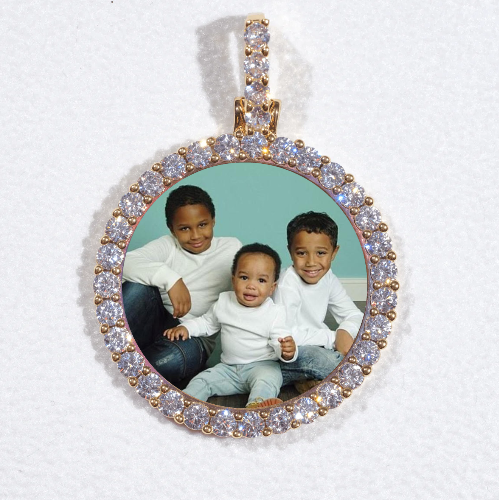 3D CIRCLE CUSTOM PICTURE PENDANT SMALL SIZE