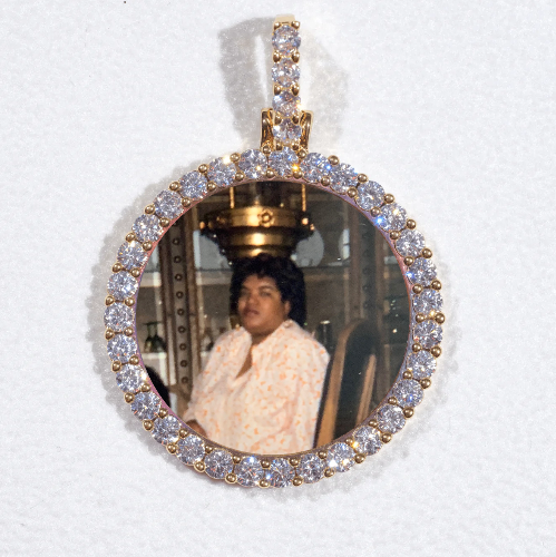 3D CIRCLE CUSTOM PICTURE PENDANT SMALL SIZE