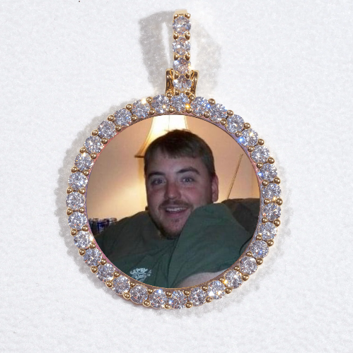 3D CIRCLE CUSTOM PICTURE PENDANT SMALL SIZE