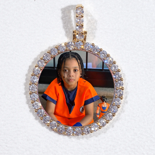 3D CIRCLE CUSTOM PICTURE PENDANT SMALL SIZE