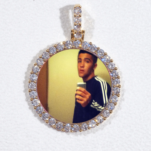 3D CIRCLE CUSTOM PICTURE PENDANT SMALL SIZE