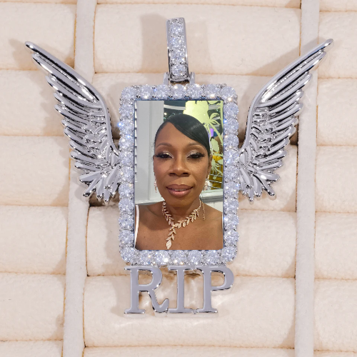 RIP WING 3D CUSTOM PICTURE PENDANT