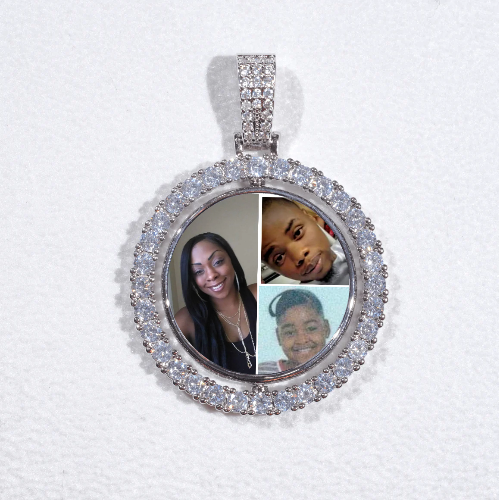 3D Spinning 2-Faced Custom Picture Pendant