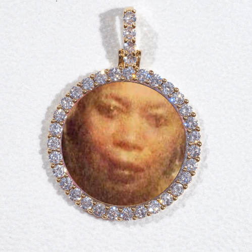3D CIRCLE CUSTOM PICTURE PENDANT SMALL SIZE