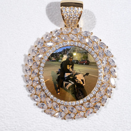 Large 3D Wheat Ear Custom Picture Pendant