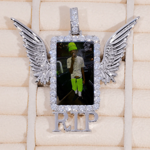 RIP WING 3D CUSTOM PICTURE PENDANT