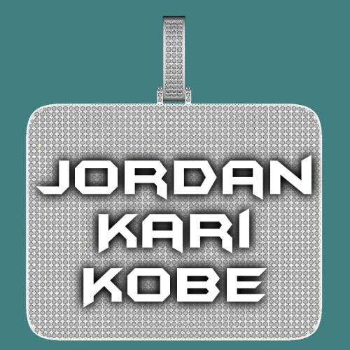 CUSTOM LETTER NECKLACE 3D BIG SQUARE