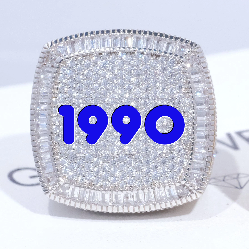 CUSTOM LETTER 3D ICED RING