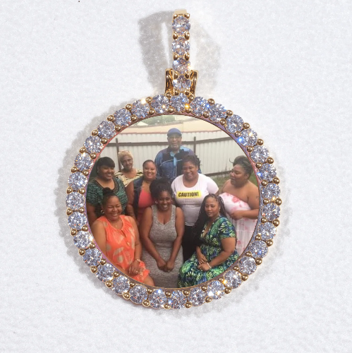3D CIRCLE CUSTOM PICTURE PENDANT SMALL SIZE