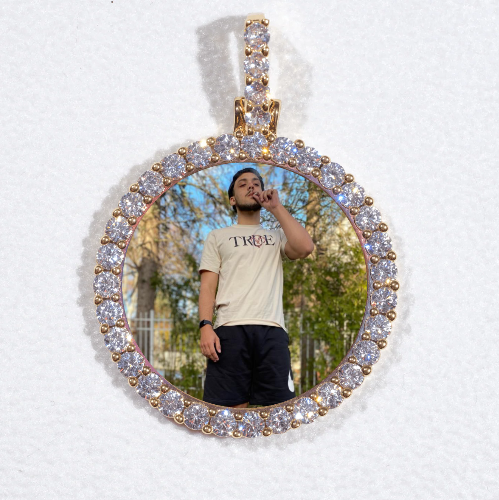 3D CIRCLE CUSTOM PICTURE PENDANT SMALL SIZE