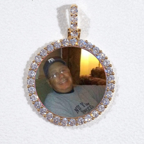 3D CIRCLE CUSTOM PICTURE PENDANT SMALL SIZE