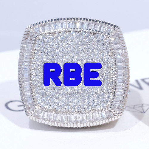 CUSTOM LETTER 3D ICED RING