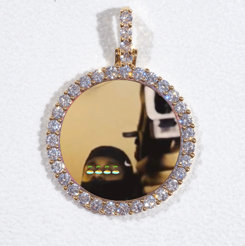 3D CIRCLE CUSTOM PICTURE PENDANT SMALL SIZE