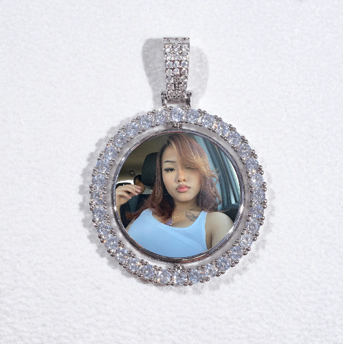 3D Spinning 2-Faced Custom Picture Pendant
