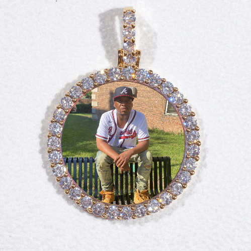 3D CIRCLE CUSTOM PICTURE PENDANT SMALL SIZE