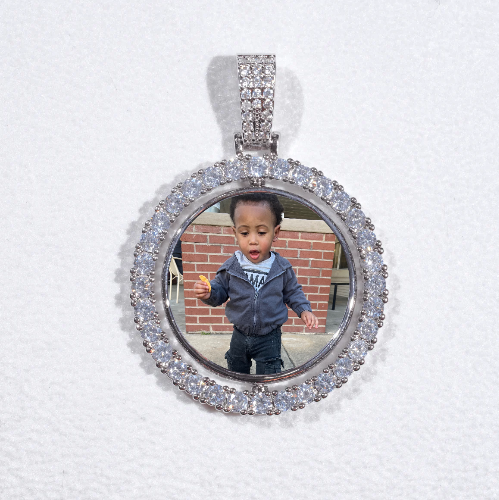 3D Spinning 2-Faced Custom Picture Pendant