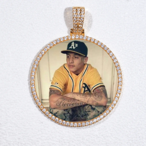 MEDIUM 3D CIRCLE CUSTOM PICTURE PENDANT